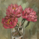 Pink Peonies by Silvia Vassileva. SKU 103205a. Archival Giclee Fine art print for wall decor.