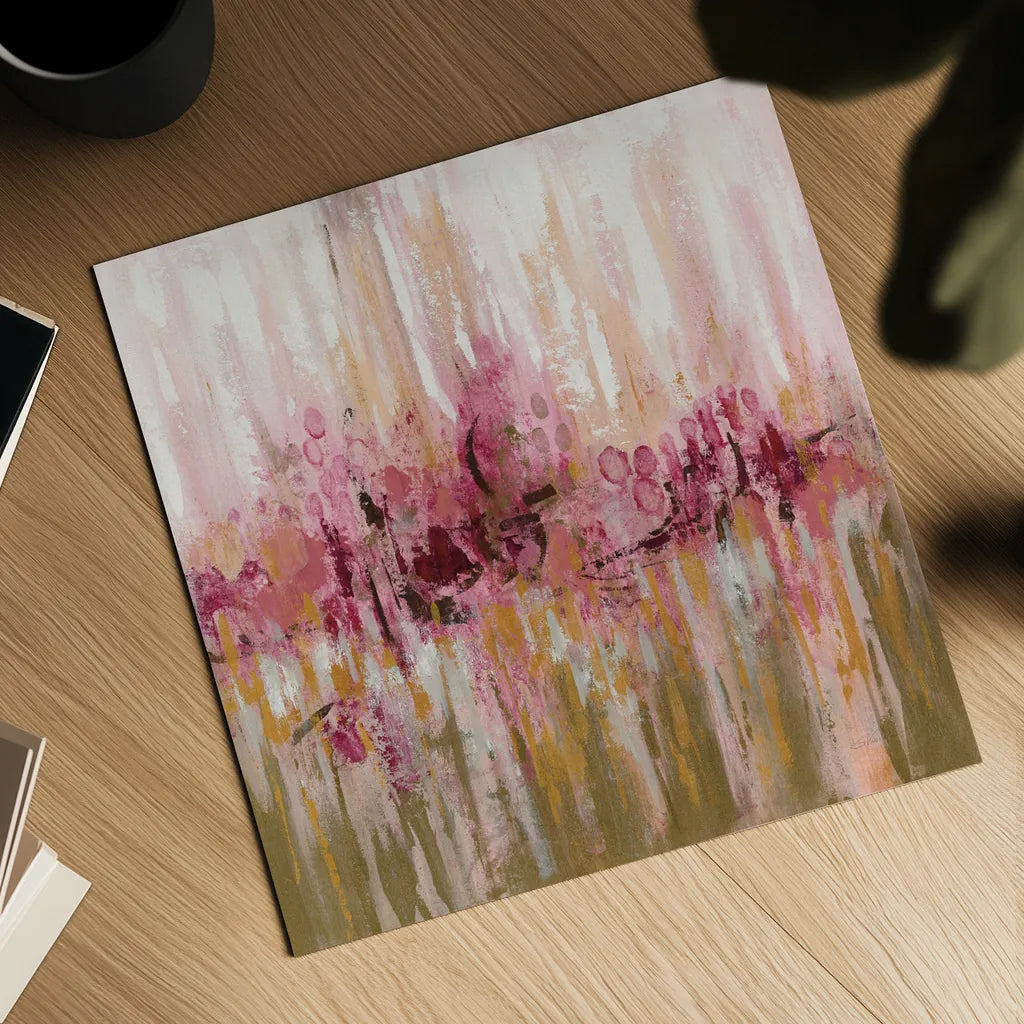 Pink Reflections by Silvia Vassileva. Shown as a detailed flat fine art print, highlighting archival giclee quality. Available as an archival giclee rolled canvas, fine art paper, or poster print. SKU 37339a.