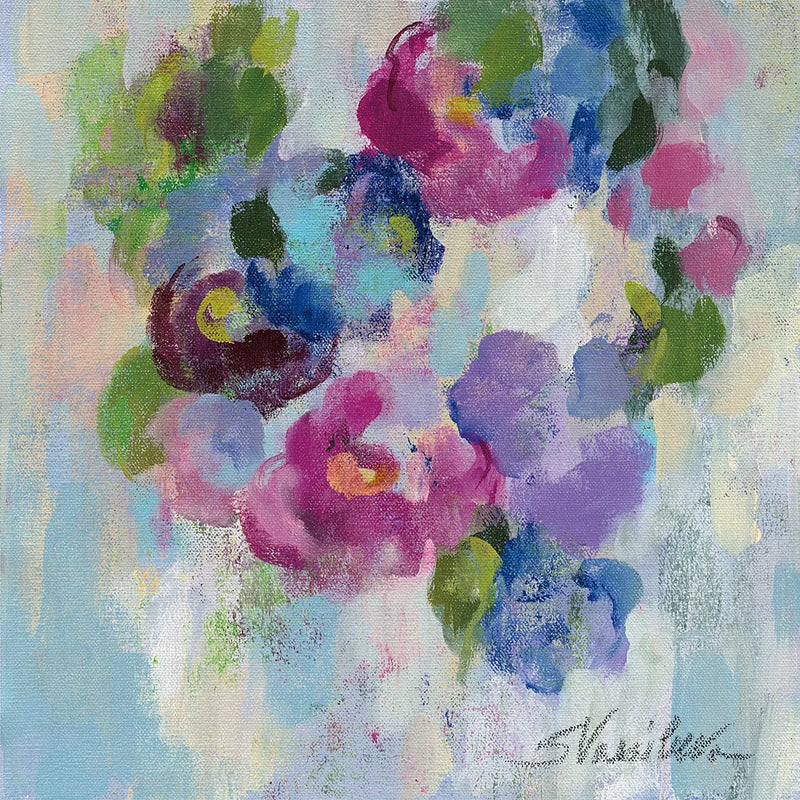 Pink and Blue II by Silvia Vassileva. SKU 21900a. Archival Giclee Fine art print for wall decor.