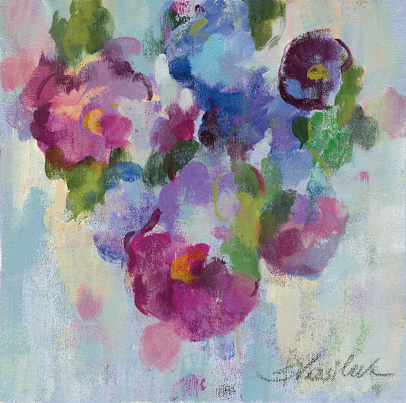Pink and Blue III by Silvia Vassileva. SKU 21901a. Archival Giclee Fine art print for wall decor.