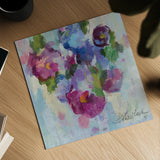 Pink and Blue III by Silvia Vassileva. Shown as a detailed flat fine art print, highlighting archival giclee quality. Available as an archival giclee rolled canvas, fine art paper, or poster print. SKU 21901a.