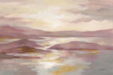 Pink and Gold Landscape by Silvia Vassileva. SKU 71970i. Archival Giclee Fine art print for wall decor.