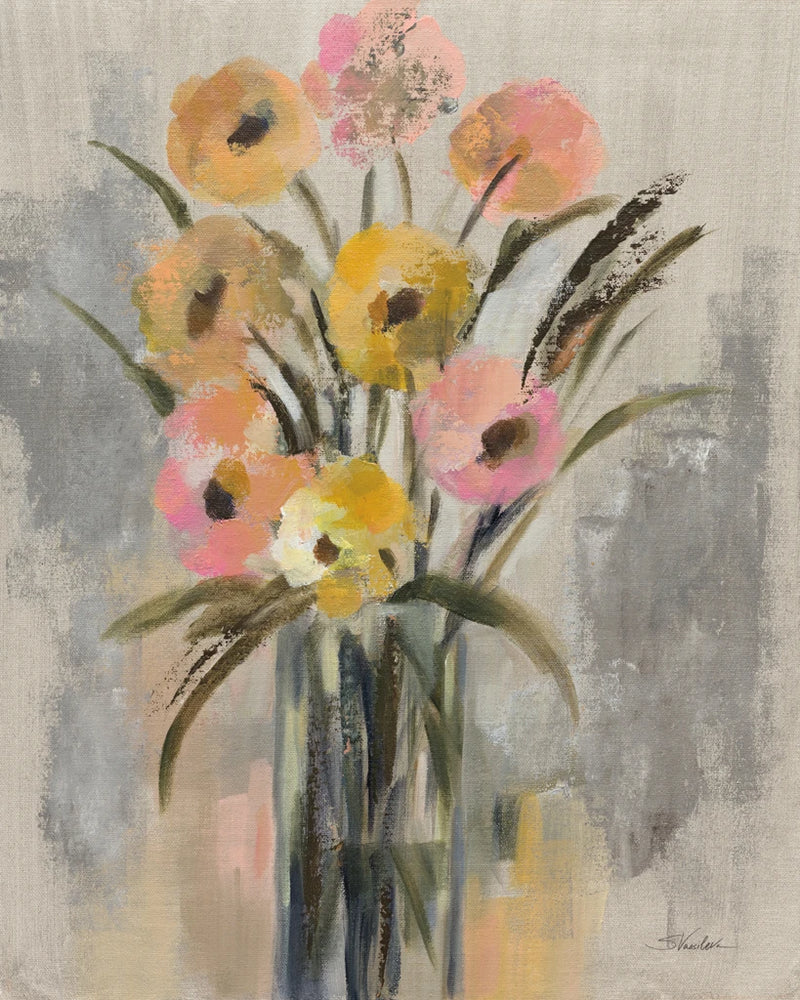 Pink and Yellow Bouquet by Silvia Vassileva