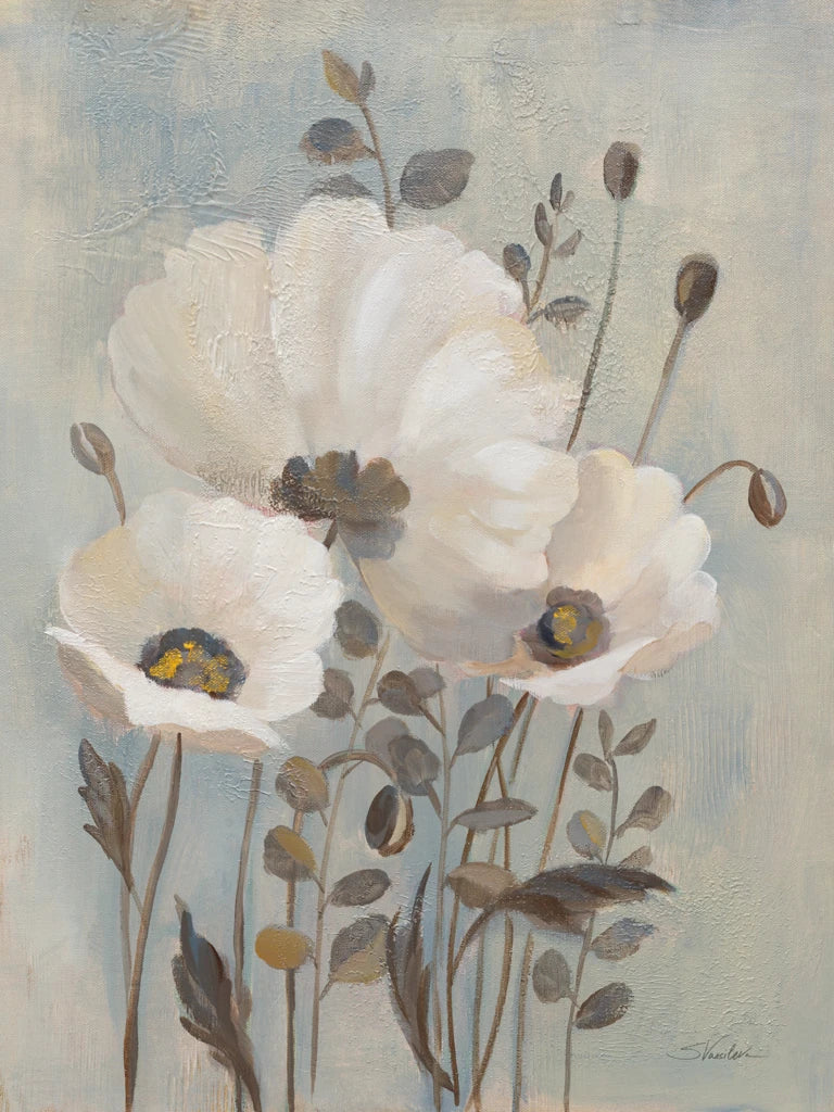 Poppies in Blue by Silvia Vassileva