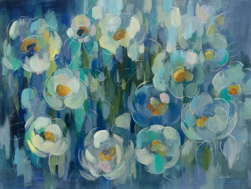 Pretty Blue Floral by Silvia Vassileva