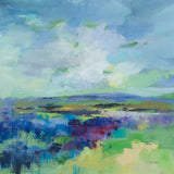 Purple Field by Silvia Vassileva. SKU 91547a. Archival Giclee Fine art print for wall decor.