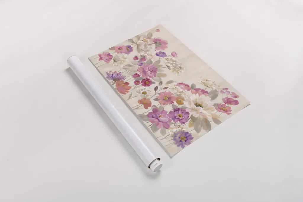 Queen Annes Lace Garden by Silvia Vassileva. shown as a rolled paper print. Available as archival giclee rolled canvas, fine art paper, or poster print. SKU 38249i.