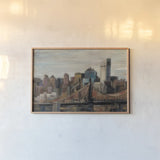 Queensboro Bridge by Silvia Vassileva. shown as a paper print in a natural frame. Available as a archival giclee rolled canvas, fine art paper, or poster print. SKU 13583i.