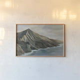 Ragged Beach by Silvia Vassileva. shown as a paper print in a natural frame. Available as a archival giclee rolled canvas, fine art paper, or poster print. SKU 103532i.