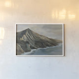 Ragged Beach by Silvia Vassileva. shown as a paper print in a white frame. Available as a archival giclee rolled canvas, fine art paper, or poster print. SKU 103532i.
