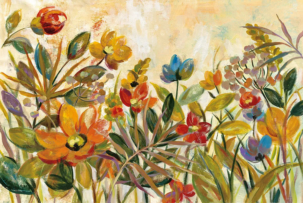 Rain Forest Floral by Silvia Vassileva. SKU 30160i. Archival Giclee Fine art print for wall decor.