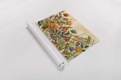 Rain Forest Floral by Silvia Vassileva. shown as a rolled paper print. Available as archival giclee rolled canvas, fine art paper, or poster print. SKU 30160i.