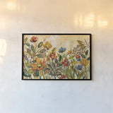 Rain Forest Floral by Silvia Vassileva. shown as a paper print in a black flame. Available as a archival giclee rolled canvas, fine art paper, or poster print. SKU 30160i.