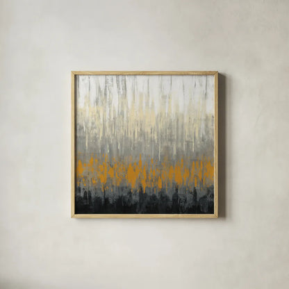 Rain on the Asphalt by Silvia Vassileva. Shown in a natural wood glass frame for a timeless modern aesthetic. Available as an archival giclee rolled canvas, fine art paper, or poster print. SKU 36375a.