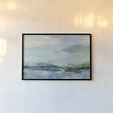 Rain over the Lagoon by Silvia Vassileva. shown as a paper print in a black flame. Available as a archival giclee rolled canvas, fine art paper, or poster print. SKU 97926i.