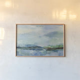 Rain over the Lagoon by Silvia Vassileva. shown as a paper print in a natural frame. Available as a archival giclee rolled canvas, fine art paper, or poster print. SKU 97926i.