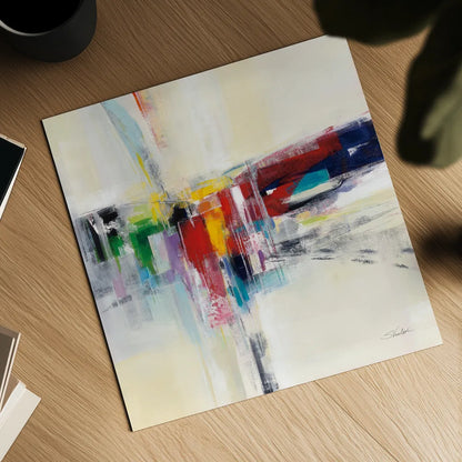 Rainbow Kaleidoscope by Silvia Vassileva. Shown as a detailed flat fine art print, highlighting archival giclee quality. Available as an archival giclee rolled canvas, fine art paper, or poster print. SKU 78733a.