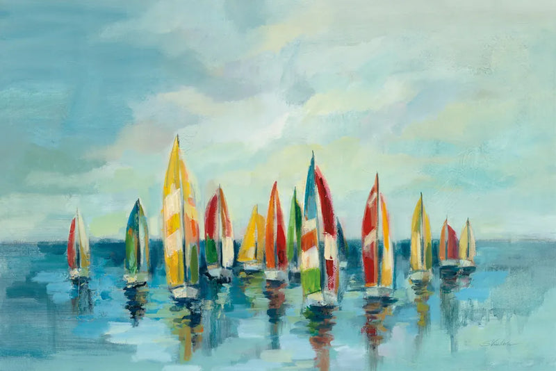 Regatta by Silvia Vassileva. SKU 62961i. Archival Giclee Fine art print for wall decor.