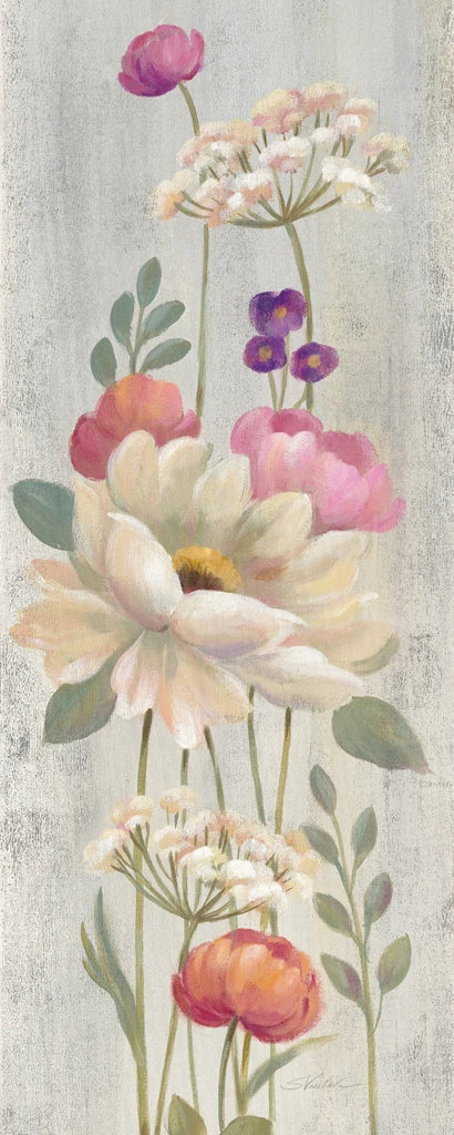 Retro Floral I Crop by Silvia Vassileva