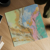 Retro Jewel Tones I by Silvia Vassileva. Shown as a detailed flat fine art print, highlighting archival giclee quality. Available as an archival giclee rolled canvas, fine art paper, or poster print. SKU 65672a.