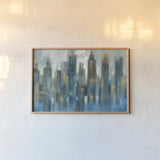 Rhythmic Reflection Light by Silvia Vassileva. shown as a paper print in a natural frame. Available as a archival giclee rolled canvas, fine art paper, or poster print. SKU 29776i.