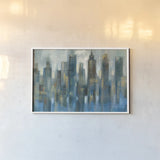 Rhythmic Reflection Light by Silvia Vassileva. shown as a paper print in a white frame. Available as a archival giclee rolled canvas, fine art paper, or poster print. SKU 29776i.