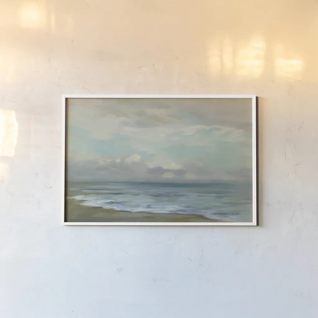 Rising Sun by Silvia Vassileva. shown as a paper print in a white frame. Available as a archival giclee rolled canvas, fine art paper, or poster print. SKU 75990i.