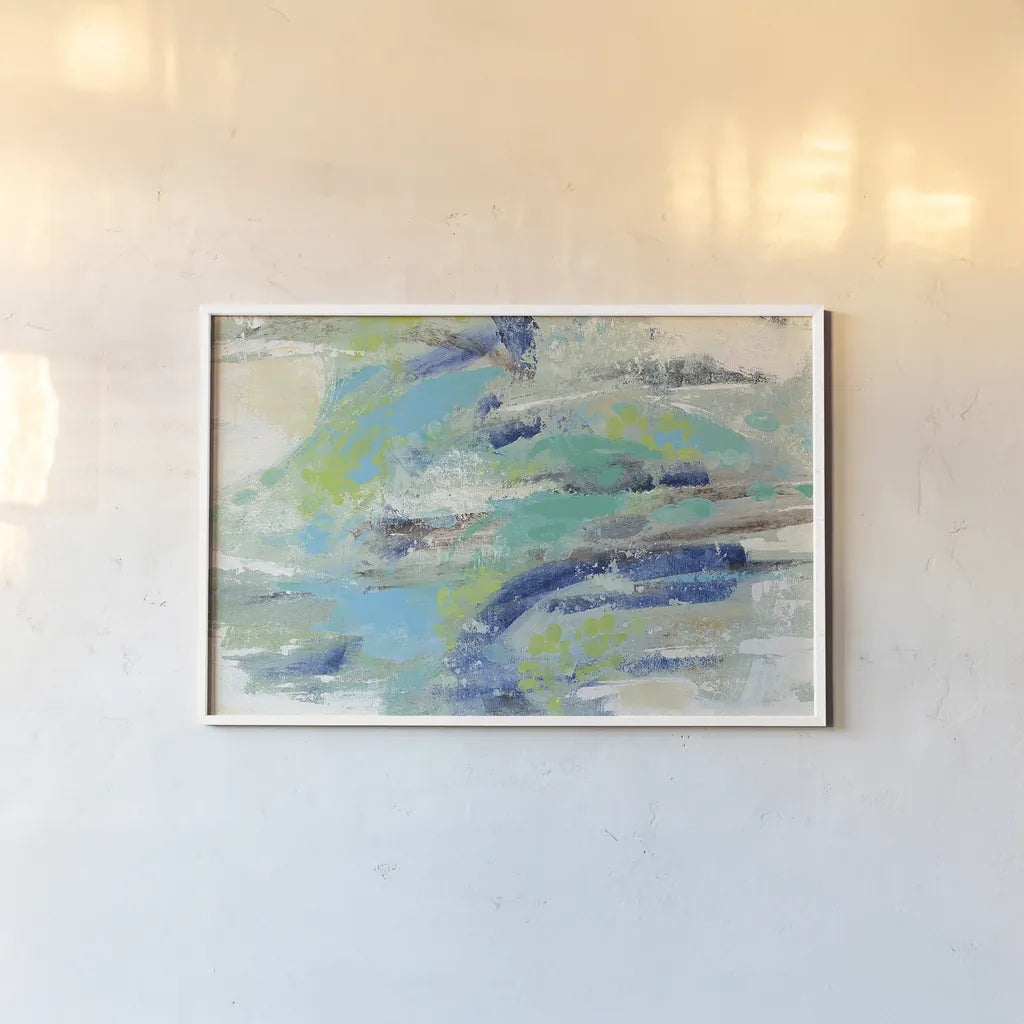 River Whirlpool v2 by Silvia Vassileva. shown as a paper print in a white frame. Available as a archival giclee rolled canvas, fine art paper, or poster print. SKU 28413i.