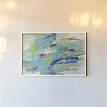 River Whirlpool v2 by Silvia Vassileva. shown as a paper print in a white frame. Available as a archival giclee rolled canvas, fine art paper, or poster print. SKU 28413i.