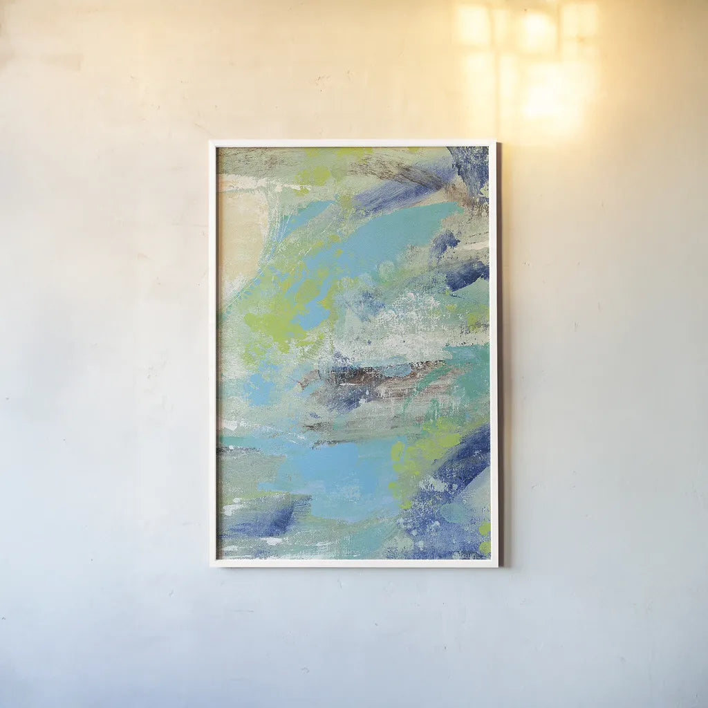 River Whirlpool v2 II by Silvia Vassileva. shown as a paper print in a white frame. Available as a archival giclee rolled canvas, fine art paper, or poster print. SKU 29795h.