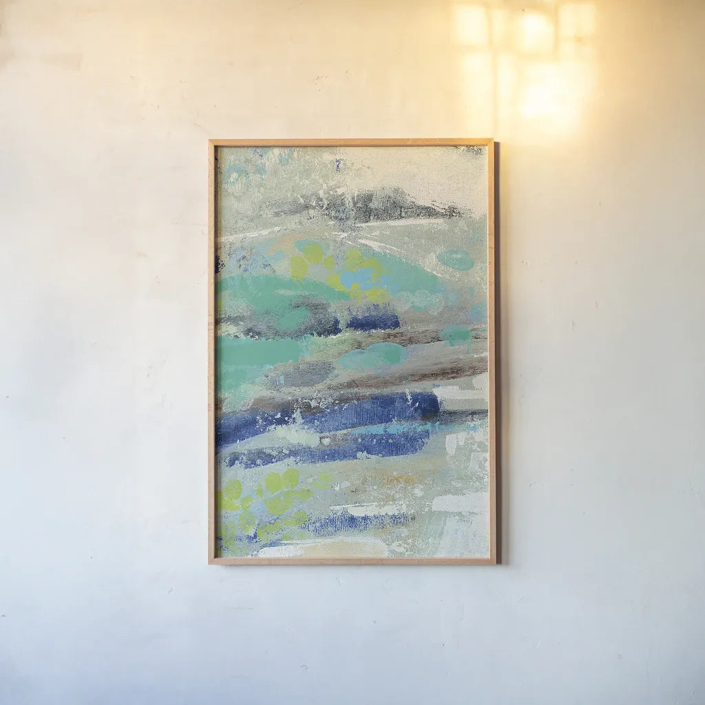 River Whirlpool v2 III by Silvia Vassileva. shown as a paper print in a natural frame. Available as a archival giclee rolled canvas, fine art paper, or poster print. SKU 29796h.