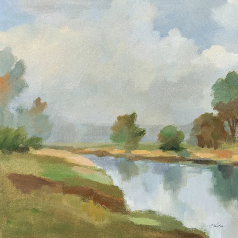 River and Clouds II by Silvia Vassileva. SKU 86031a. Archival Giclee Fine art print for wall decor.