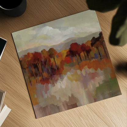 Riverbank by Silvia Vassileva. Shown as a detailed flat fine art print, highlighting archival giclee quality. Available as an archival giclee rolled canvas, fine art paper, or poster print. SKU 77870a.