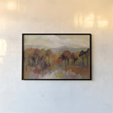 Riverbank with Green Crop by Silvia Vassileva. shown as a paper print in a black flame. Available as a archival giclee rolled canvas, fine art paper, or poster print. SKU 87820i.