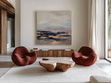 Road at Dusk I by Silvia Vassileva. Shown as extra-large giant wall art in a modern living room. Available as an archival giclee rolled canvas, fine art paper, or poster print. SKU 90988a.