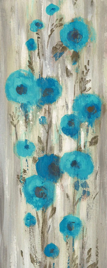 Roadside Flowers II Blue Crop by Silvia Vassileva