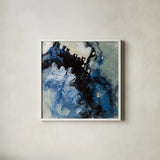 Roaring Waves I by Silvia Vassileva. Shown in a crisp white glass frame for a clean and minimalist style. Available as an archival giclee rolled canvas, fine art paper, or poster print. SKU 61064a.