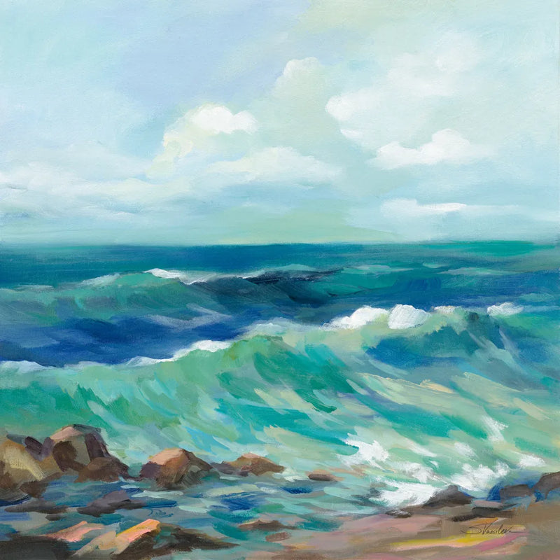 Rocky Beach by Silvia Vassileva. SKU 71968a. Archival Giclee Fine art print for wall decor.