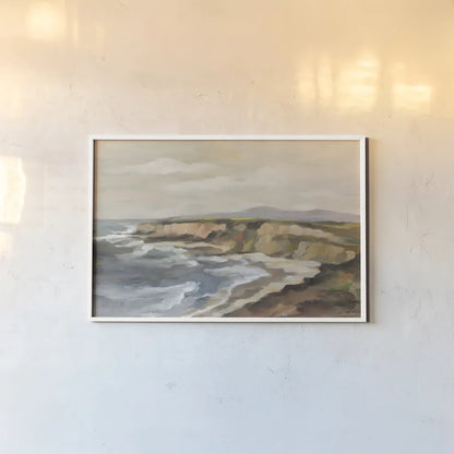 Rocky Coast by Silvia Vassileva. shown as a paper print in a white frame. Available as a archival giclee rolled canvas, fine art paper, or poster print. SKU 97927i.
