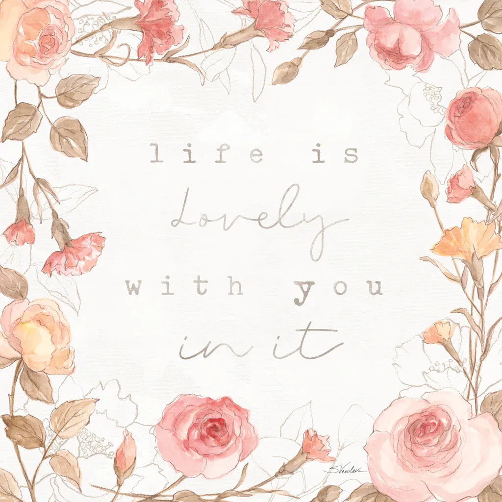 Romantic Blooms III by Silvia Vassileva. SKU 82483a. Archival Giclee Fine art print for wall decor.