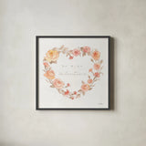 Romantic Blooms VII by Silvia Vassileva. Shown in a sleek black glass frame for a contemporary gallery look. Available as an archival giclee rolled canvas, fine art paper, or poster print. SKU 82487a.