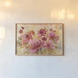 Romantic Bouquet by Silvia Vassileva. shown as a paper print in a natural frame. Available as a archival giclee rolled canvas, fine art paper, or poster print. SKU 30161i.