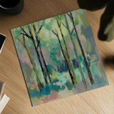 Romantic Forest by Silvia Vassileva. Shown as a detailed flat fine art print, highlighting archival giclee quality. Available as an archival giclee rolled canvas, fine art paper, or poster print. SKU 73900a.