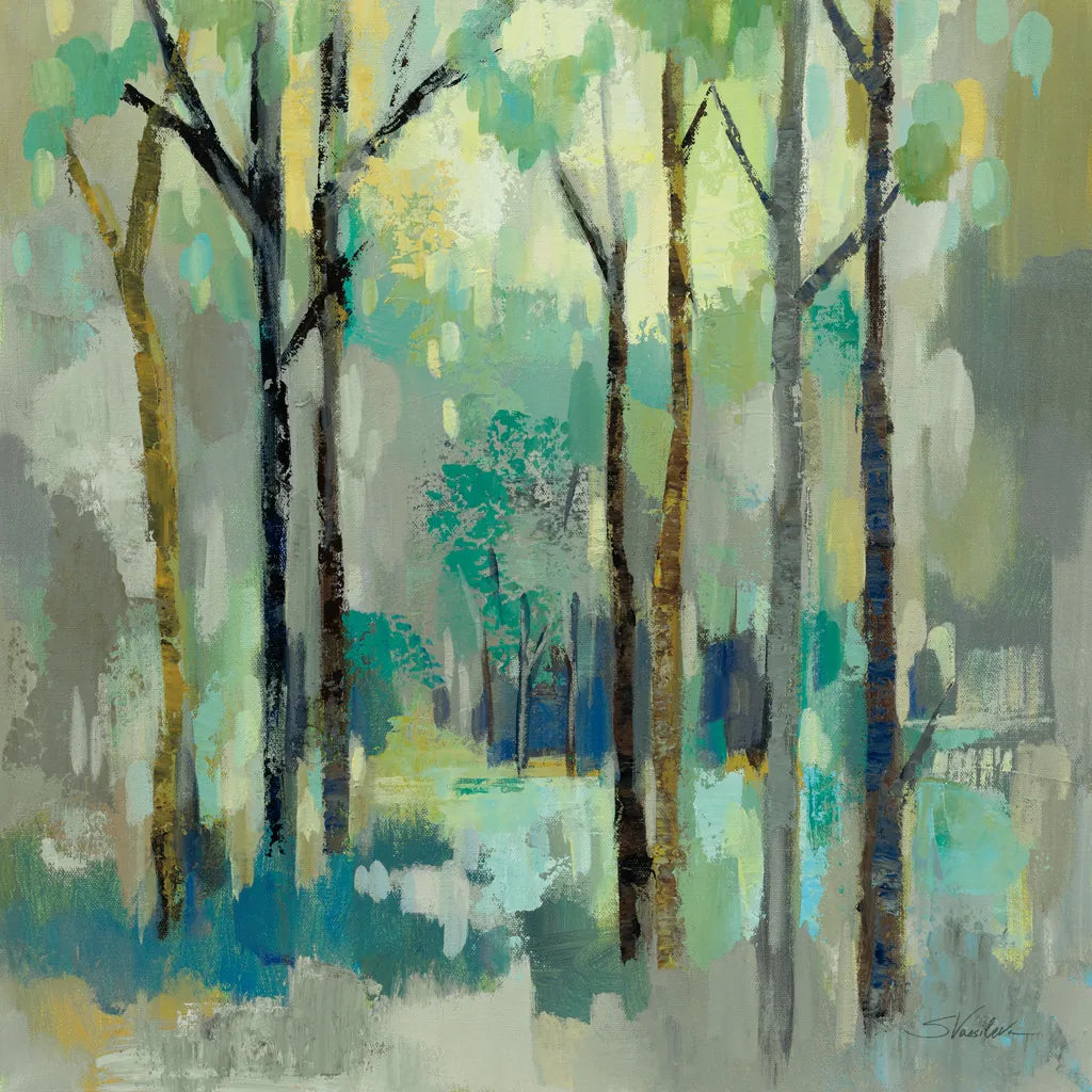 Romantic Forest Neutral by Silvia Vassileva. SKU 75821a. Archival Giclee Fine art print for wall decor.