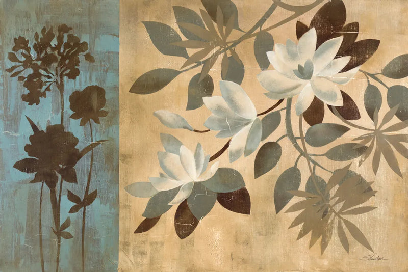 Romantic Magnolias I by Silvia Vassileva. SKU 6485i. Archival Giclee Fine art print for wall decor.