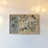 Romantic Magnolias I by Silvia Vassileva. shown as a paper print in a natural frame. Available as a archival giclee rolled canvas, fine art paper, or poster print. SKU 6485i.