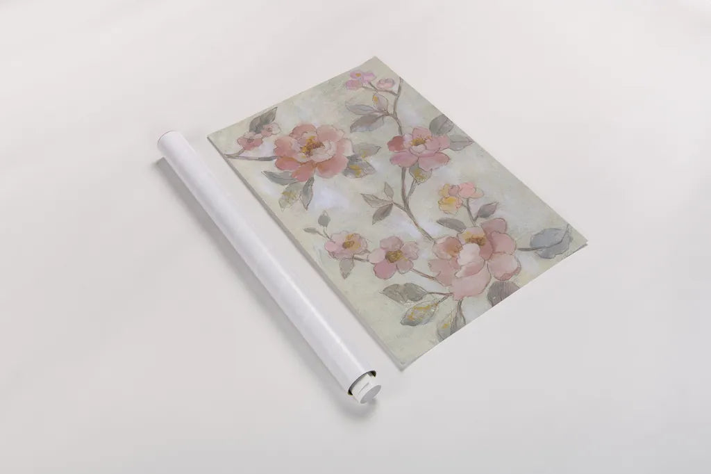 Romantic Spring Flowers I by Silvia Vassileva. shown as a rolled paper print. Available as archival giclee rolled canvas, fine art paper, or poster print. SKU 63280h.