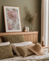 Romantic Spring Flowers II by Silvia Vassileva. shown as a paper print in a natural frame. Available as a archival giclee rolled canvas, fine art paper, or poster print. SKU 63281h.
