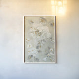 Romantic Spring Flowers II White by Silvia Vassileva. shown as a paper print in a white frame. Available as a archival giclee rolled canvas, fine art paper, or poster print. SKU 67242h.