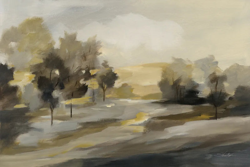 Rustic Landscape by Silvia Vassileva. SKU 72106i. Archival Giclee Fine art print for wall decor.